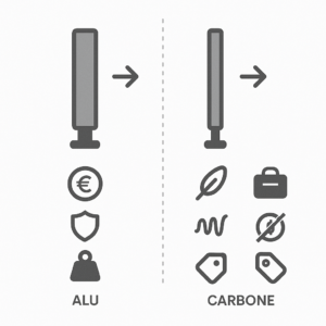 trepied carbone vs aluminium